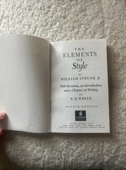 The Elements Of Style IBSN (0205313426) by William Strunk And E.B. White