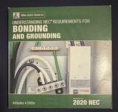 Mike Holt Illustrated Guide to NEC Bonding & Grounding 2020 Book + 4 DVDs