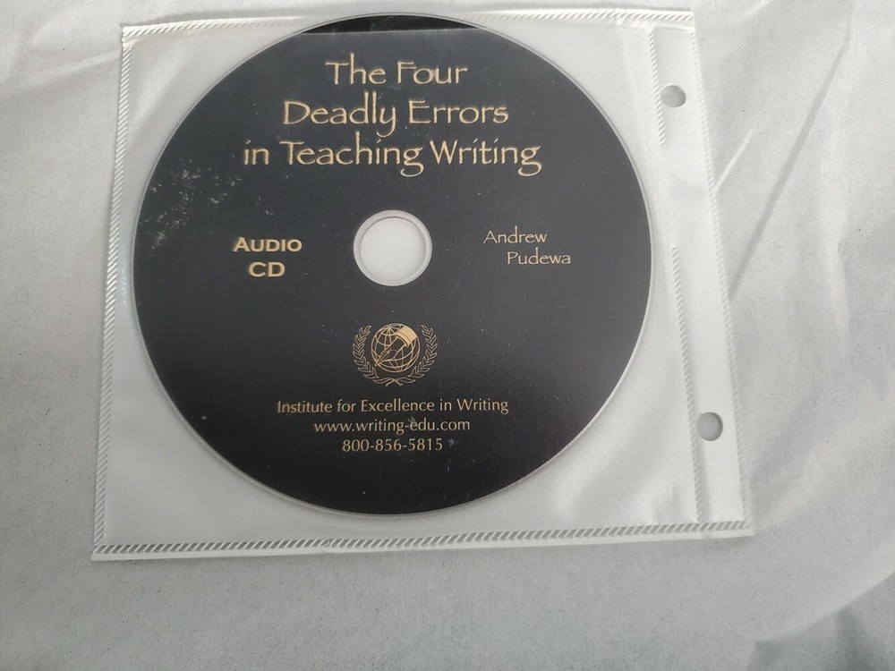 Pudewa Audio CD Four Deadly Errors in Writing Excellence In Writing Homeschool