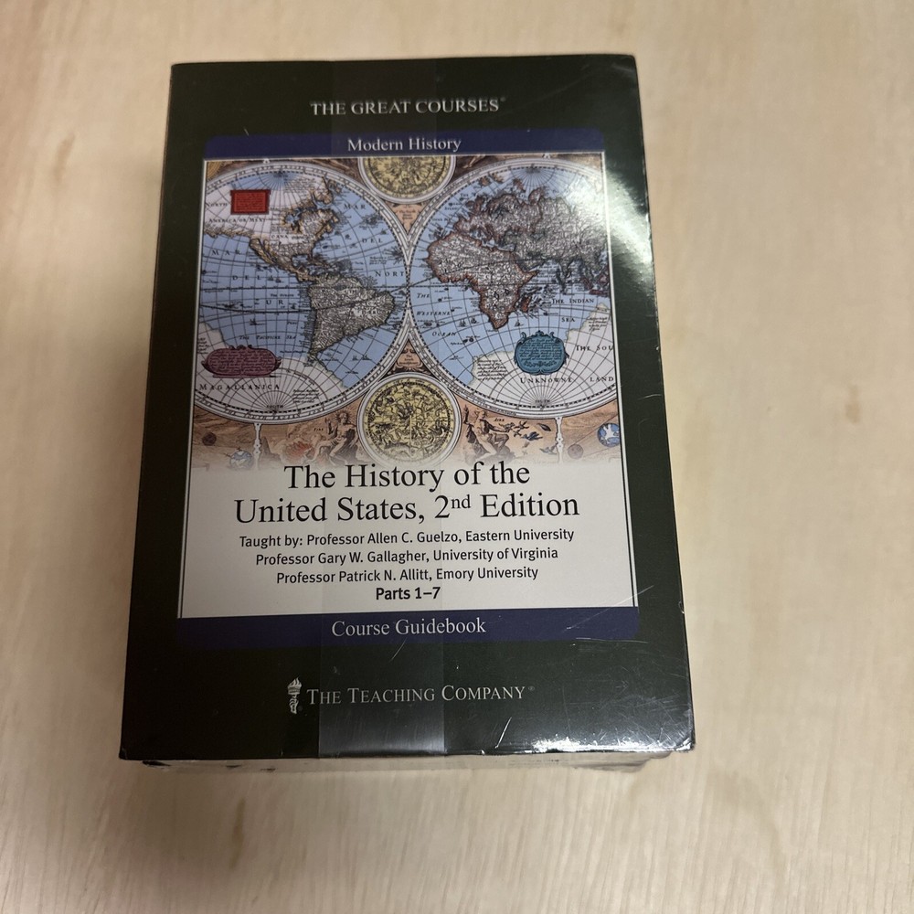 GREAT COURSES: The History of the United States, 2nd Edition Pt 1-7 DVDs+ Book