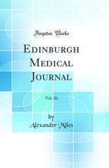 Edinburgh Medical Journal, Vol. 20 (Classic Reprint)