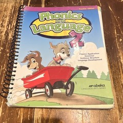 Abeka Phonics and Language 2 Teacher’s Edition Spiral Bound Language Arts Series