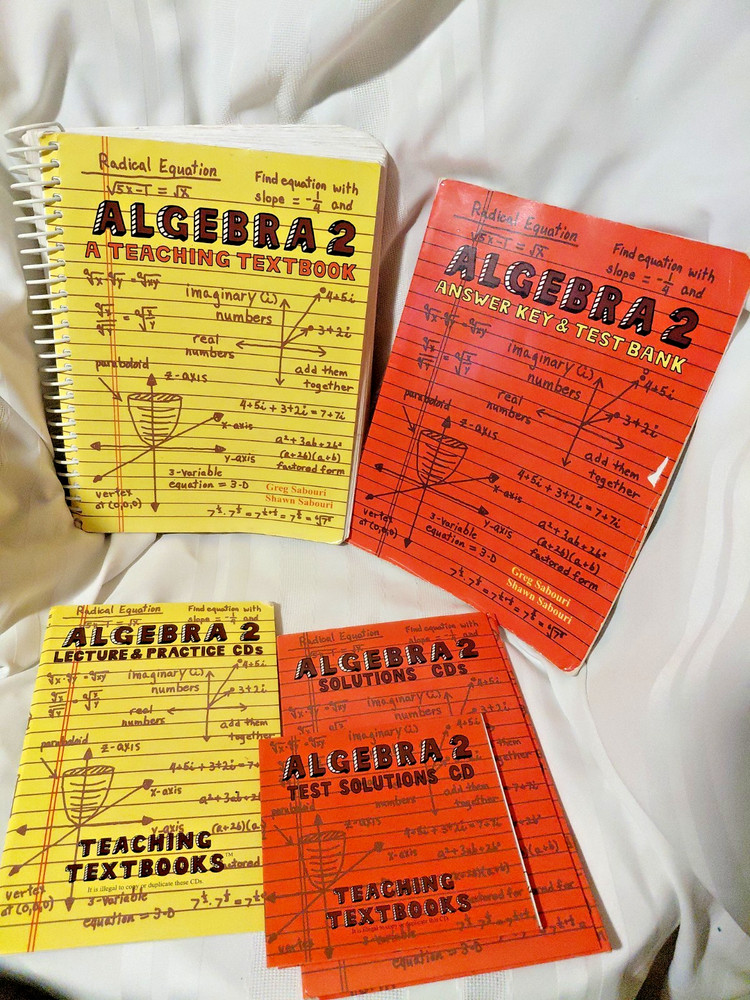 Teaching Textbooks Algebra 2 Textbook Answer Key/ Test Bank + 3 CD-ROM sets