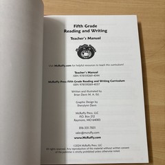 McRuffy Press Fifth Grade Reading and Writing Curriculum Complete Set Book Units