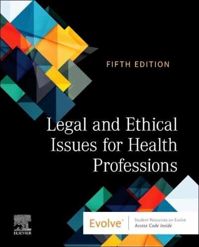 Legal and Ethical Issues for Health – Paperback, by Elsevier Inc – Very Good