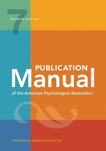 Publication Manual (OFFICIAL) 7th Edition of the American Psy… – 9781433832154