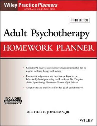 Adult Psychotherapy Homework Planner (PracticePlanners) – Paperback – GOOD