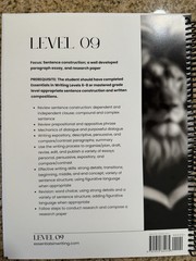Essentials In Writing (EIW) Level 9