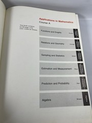 Applications in Mathematics Course A Teacher’s Edition 1972 Scott Foresman