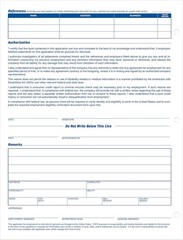 Efficient Employment Application Forms, 8.5 x 11 Inches, Legal Compliant, 2-Pack