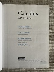 Pearson Calculus AP Edition Hardcover Textbook, College Books ISBN 9780133475715