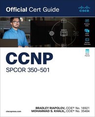 CCNP SPCOR 350-501 Official Cert Guide by Brad Riapolov Paperback Book