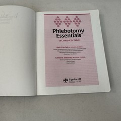 PHLEBOTOMY ESSENTIALS (1998) By Ruth E. Mccall & Cathee M. Tankersley Fast Ship