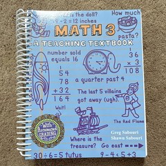 Teaching Textbooks Math 3 Spiral Textbook + Answer Booklet + CD-ROM Sabouri