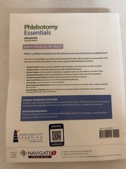 WITH CODE Phlebotomy Essentials by Ruth E. McCall (2020, Trade Paperback)7th ed