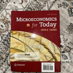 Microeconomics for Today by Irvin B. Tucker (Cengage) book only