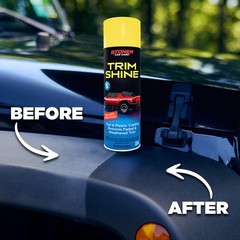 Trim Shine Restorer for Cars – FastDrying Vinyl & Plastic Protectant – 12 oz