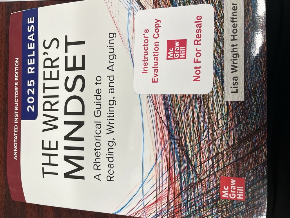 The Writer’s Mindset 2025 Release Annotated Instructor’s Edition