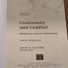 Pearson Twelfth Edition Conformity and Conflict Textbook by Spradley, Paperback