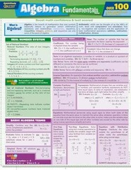 Algebra Fundamentals Quizzer – Pamphlet, by BarCharts Inc. – Very Good