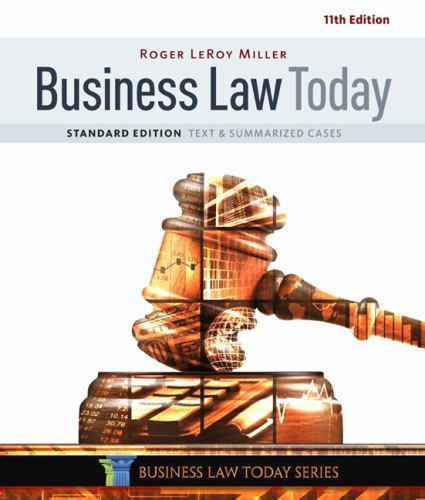 Business Law Today, Standard: Text & Summarized Cases by Miller, Roger Leroy