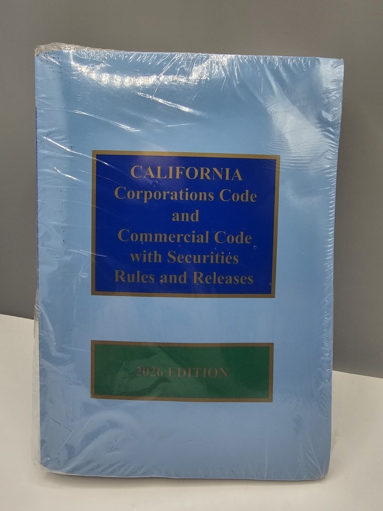 California Corporations Code And Commercial Code 2026 LexisNexis PB