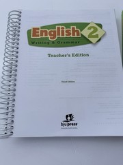 Bob Jones University English 2 Third Edition Teacher Edition/Student Book