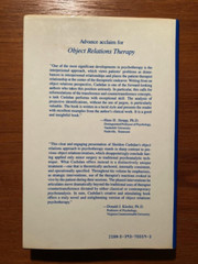 Object Relations Therapy by Sheldon Cashdan (First Edition, 1988, Hardcover)