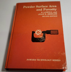 1979 Powder Surface Area and Porosity Hardcover Book Powder Technology Series