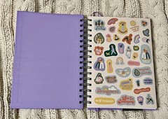 Mindfulness Journal Purple – Hardcover, Spiral Bound, 2 Sticker Sheets, 272 Page
