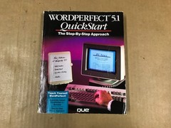Vintage Wordperfect 5.1 QuickStart Book – Step-By-Step