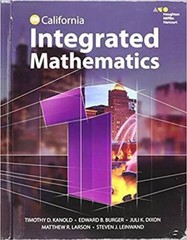 HMH Integrated Math 1 California: Student Edition 2015 – Hardcover – GOOD