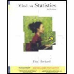 MIND ON STATISTICS ENHANCED STUDY EDITION – – Paperback, by Utts – Very Good