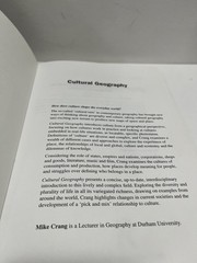 Cultural Geography (Routledge Contemporary Human Geo… by Crang, Mike Paperback