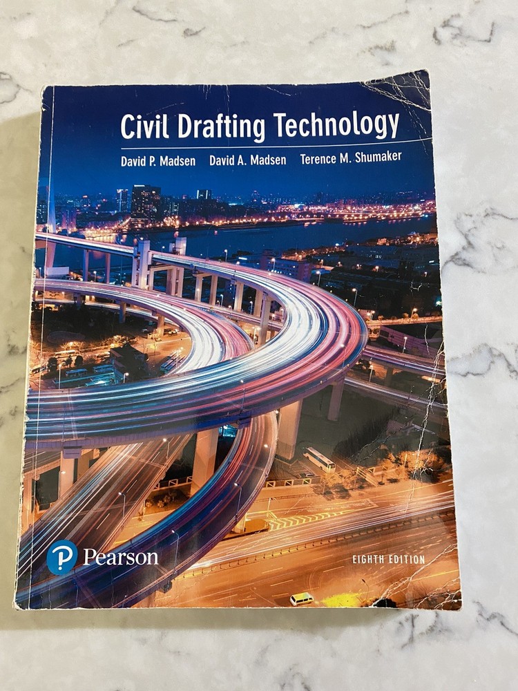 🔥Pearson Civil Drafting Technology Textbook, 8th Edition Paperback🔥