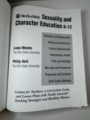Sexuality and Character Education K-12 by Linda Brower Meeks and Philip Heit