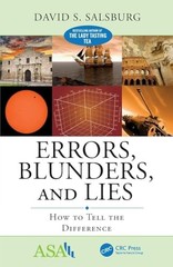 Errors, Blunders, and Lies: How to… by Salsburg, David S. Paperback / softback