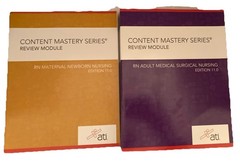 ATI Content Mastery Series Review Module Set RN 9 Books COMPLETE (SC 2021) GOOD