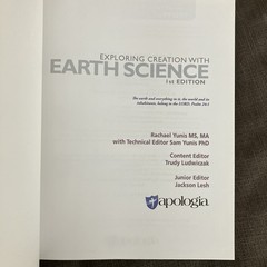 Apologia Exploring Creation with Earth Science 1st Edition Illustrated Hardcover