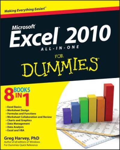 Excel 2010 All-in-One For Dummies – Paperback By Harvey, Greg – GOOD