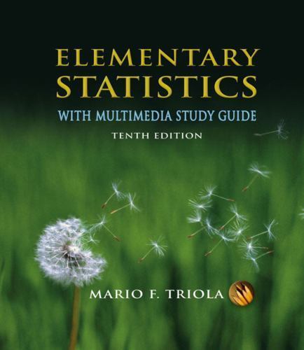 Elementary Statistics With Multimedia – hardcover, 9780321460929, Mario F Triola
