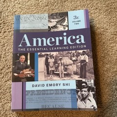 America: The Essential Learning Edition, 3E, Vol 2, by David Emory Shi, VG