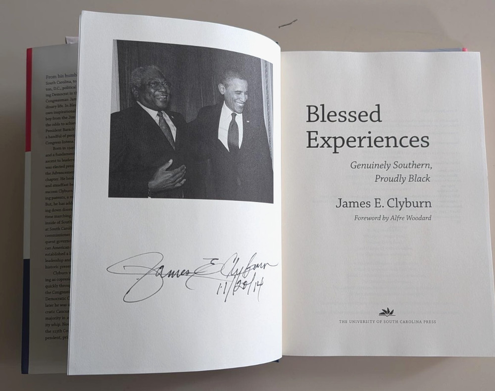 Blessed Experiences by James E Clyburn signed HC, 1st edition/third printing