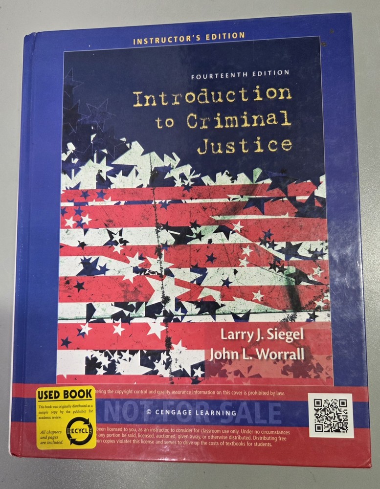 Introduction to Criminal Justice Fourteenth Edition