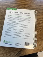 Hands-On Standards Over 60 Hands-on Activities For Grades 1-2