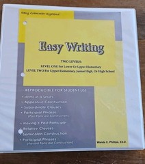 Easy Writing – 2 Levels By Easy Grammar Systems : Teaching How to Write NEW