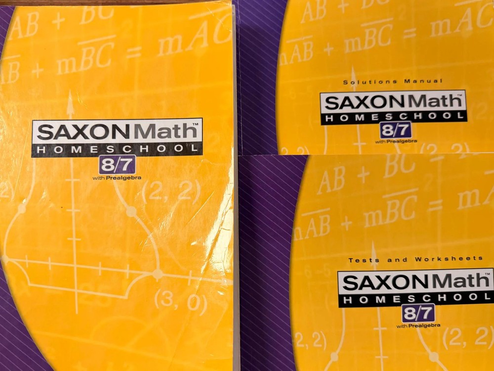Saxon Math Homeschool 8/7 with Prealgebra (3rd Ed)
