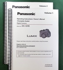 Panasonic Lumix DC-GH6 Instruction Manuals: 909 Pages Two Volume Set!
