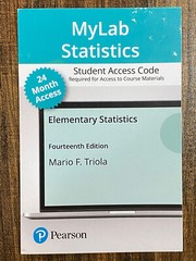 MyLab Statistics “Elementary Statistics”•14e•Triola (access card only, no book)