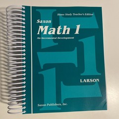Saxon Math 1 Student Workbooks 1 & 2 Plus Teacher’s Edition. Like New